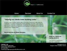Tablet Screenshot of burgessgreenfacilitiesservice.com
